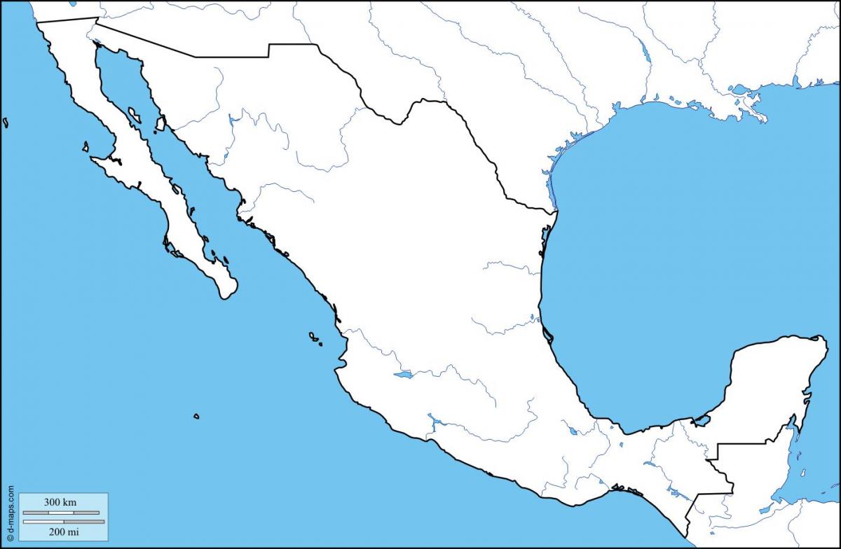 mapa, eskema, Mexiko