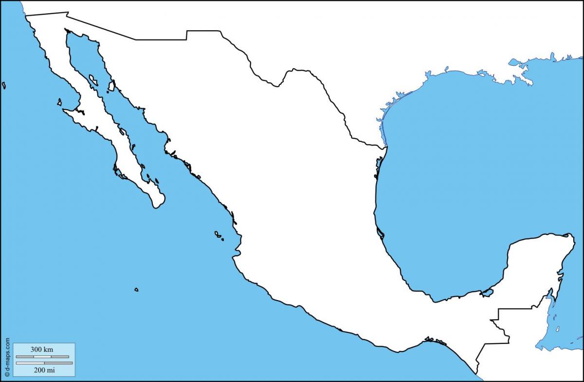 hutsik Mexikoko mapa