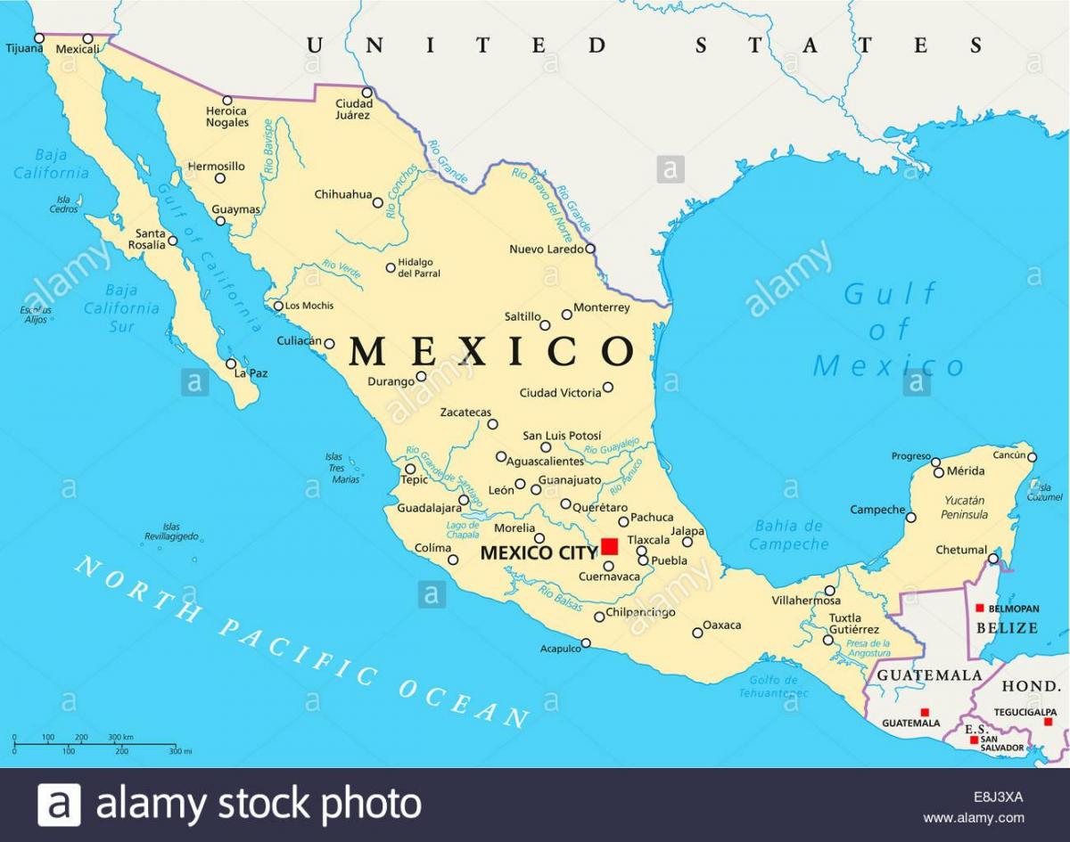 Mexikoko mapa hiri