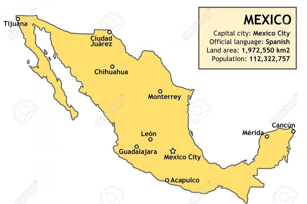 Mexikoko mapa herriko