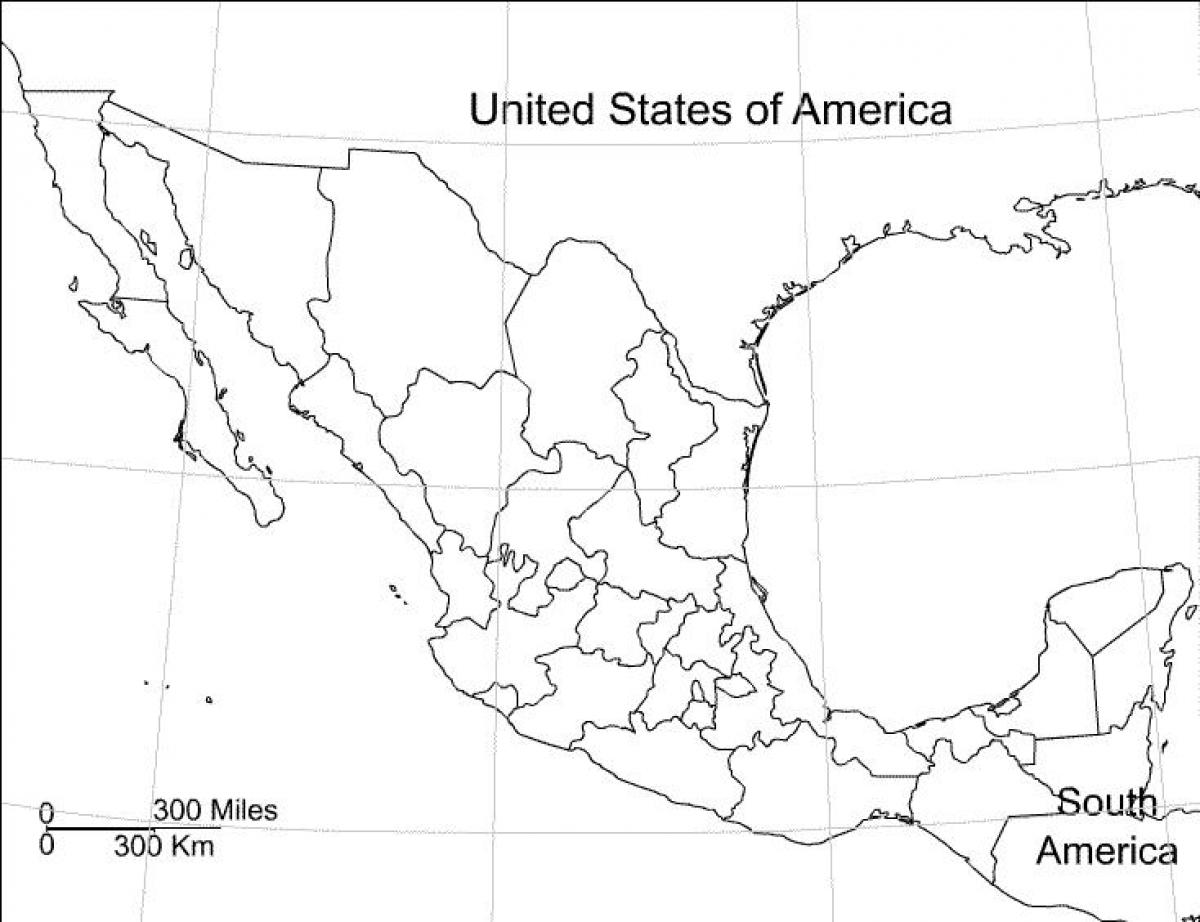 Mexikoko mapa hutsik