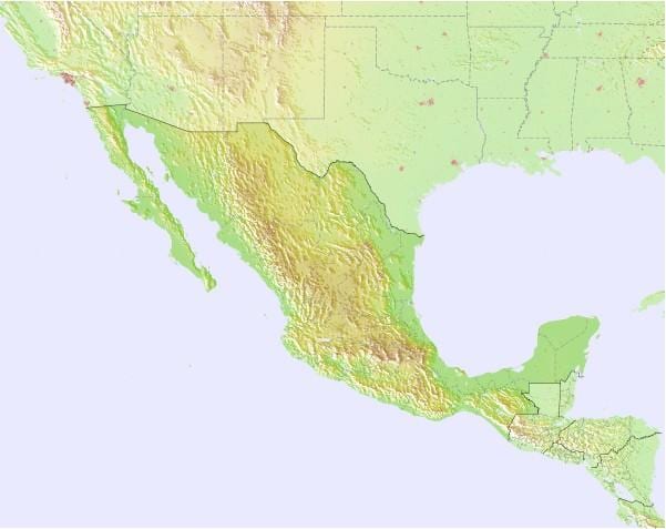 mapa Mexiko iragarpena