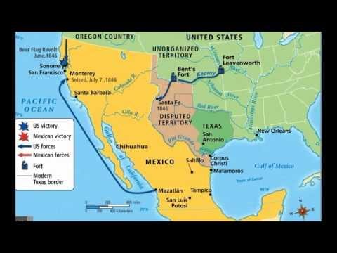mexikoko gerra mapa