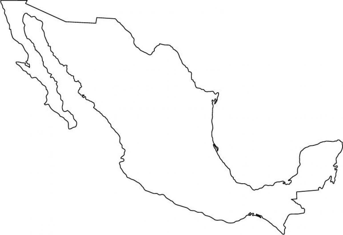 Mexiko eskema mapa