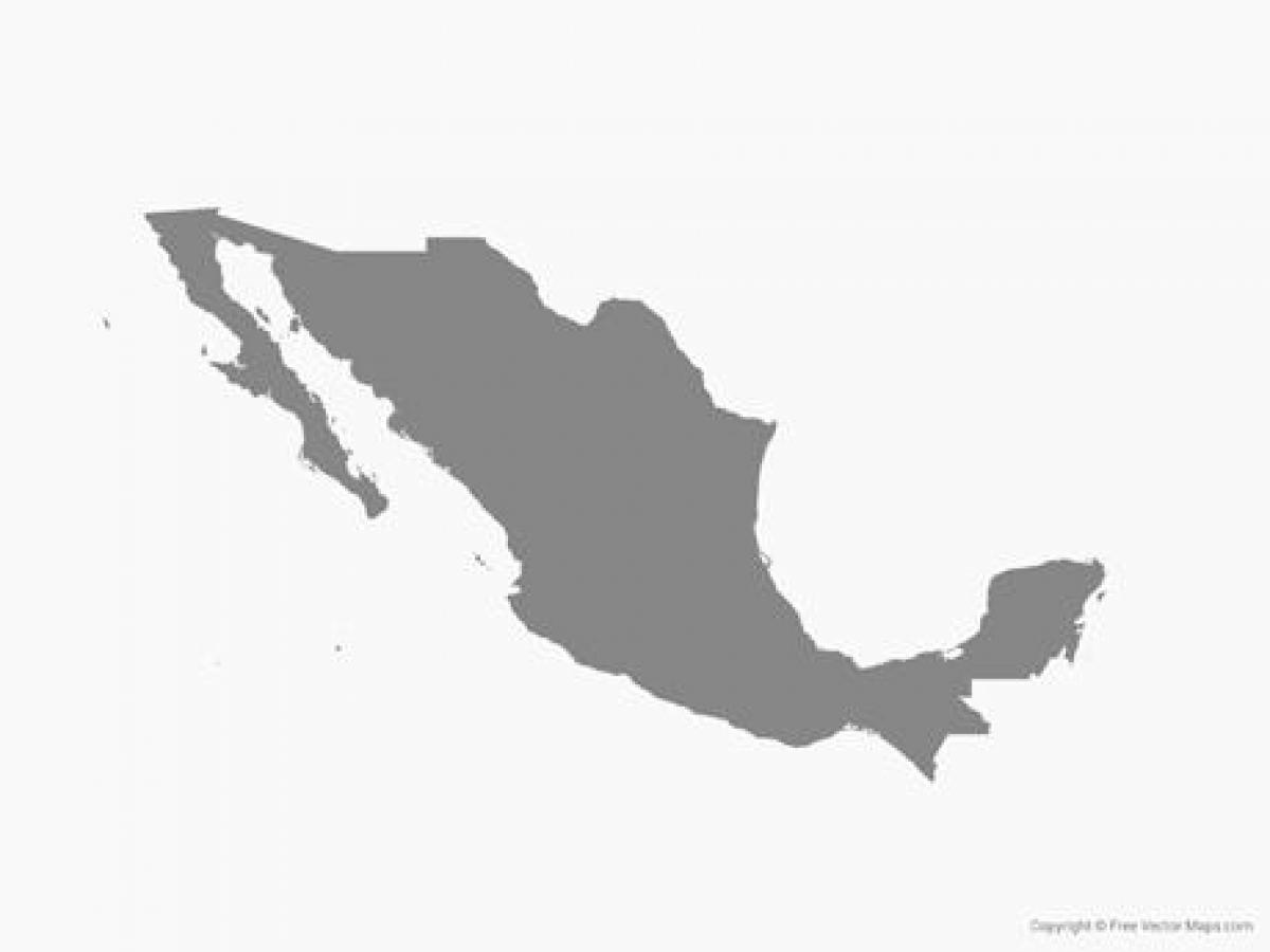 Mexiko bektore mapa