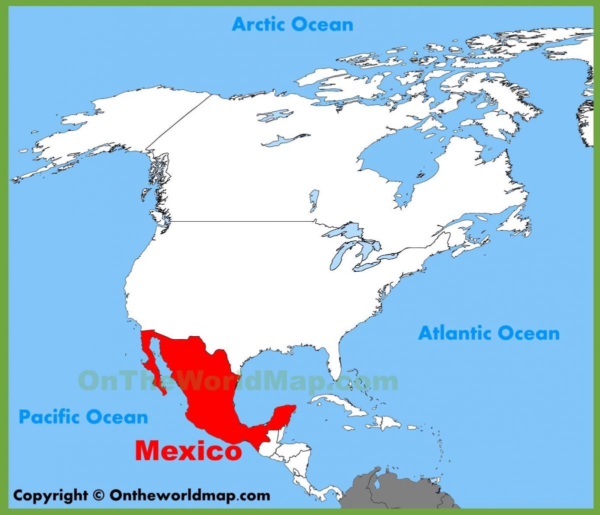 Mexiko kokapena mapa
