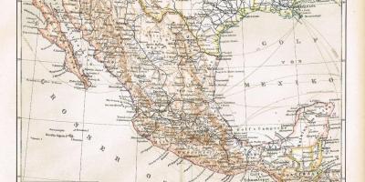 Mexiko zaharreko mapa