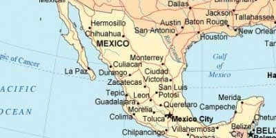 Mapa hego Mexikon