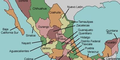 Mapa batuak, Mexiko