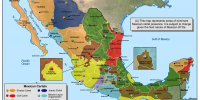 Mexikoko cartel mapa