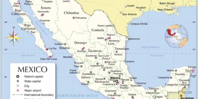 Mugan Mexikoko mapa