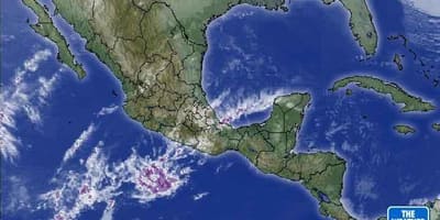 Satelite eguraldia mapa Mexikon