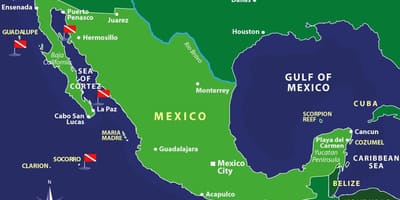Mapa Mexiko uharteak