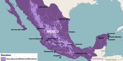 Mapa Mexiko zika