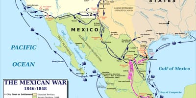 Mapa mexikoko gerra mapa