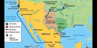 Mexikoko gerra mapa