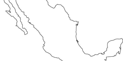 Mexiko eskema mapa
