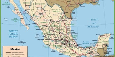 Mexikoko mapa