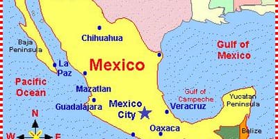 Mexikoko mapa