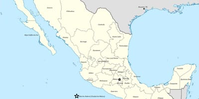 Mapa Mexikoko egoera