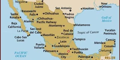 Mapa Mexiko irudia