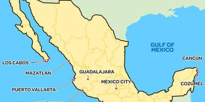 Simple mapa Mexikon